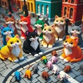 Whimsical Wonders: The Cats of Lego
