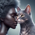Empathy Unveiled: Photorealistic Female Cat Personification