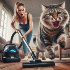 Surprised Woman vs Aggressive Cat