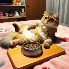 Hilarious Cat Captured in AI-Generated Photo