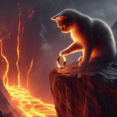 Catastrophic Comedy: The Gray Cat and the One Ring at Mount Doom