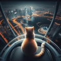 Night Watch: Lonely Cat's View from Singapore Flyer