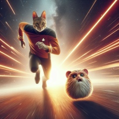 Feline Frenzy: A Cinematic Chase Scene