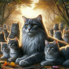 Gray Longhair Cats of Brazil: A Jungle Odyssey