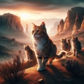 Wadi Rum Tabby Cats: Portrayal of Feline Explorers