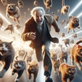 Whimsical Feline Frenzy: A Fantastical Encounter with Flying Cats