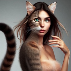 Feline Fusion: The Enigmatic Blend of Human and Cat