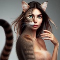 Feline Fusion: The Enigmatic Blend of Human and Cat