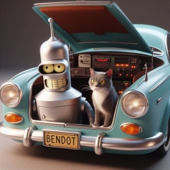 Feline Hijinks: Bender (Futurama) Unleashes Cat-tastrophe