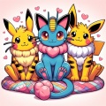 Pika-Mew: A Heartwarming Encounter - AI Generated Pokémon Cat Hybrids