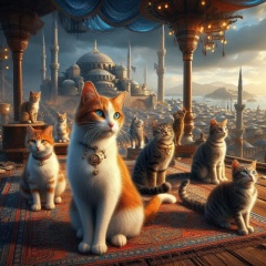 Istanbul Cats: A Serene Evening on the Porch