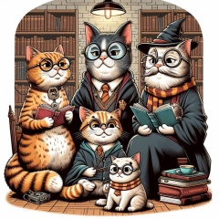 Whiskered Wizards: The Feline Scholars of Hogwarts