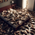 Cat Invasion: A Photorealistic Cinematic Scene of Feline Overload
