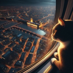 Night Watch: London Eye's Feline Sentinel