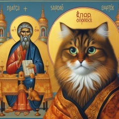 Feline Seraphim: A Cat Transformed into an Eastern Orthodox Saint in Greek Iconography