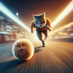 Interstellar Pursuit: Cat vs. Tribble