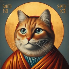 Sacred Feline: A Reverent Eastern Orthodox Saint