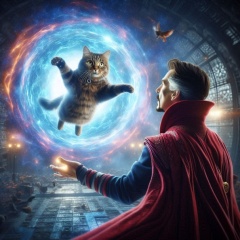 Mystical Encounter: Dr. Strange Welcomes a Dimension-Hopping Feline Companion