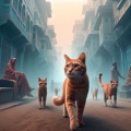 Cityscape Chronicles: Portraits of India's Urban Cats