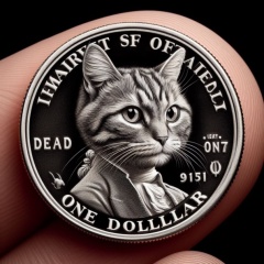 President Cat: Commemorative One Dollar Coin Tribute to Feline Leadership
