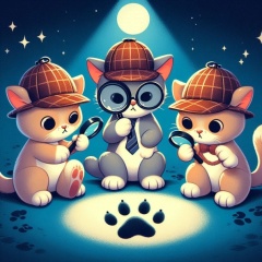 The Purr-fect Detectives: The Cats of Mystery Investigate Under the Moonlight