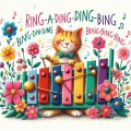 Melodic Whiskers: A Playful Feline's Xylophone Serenade