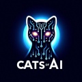Futuristic Feline: Cats of AI Logo