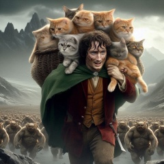 Frodo's Feline Odyssey: A Journey Through Mordor
