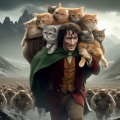Frodo's Feline Odyssey: A Journey Through Mordor