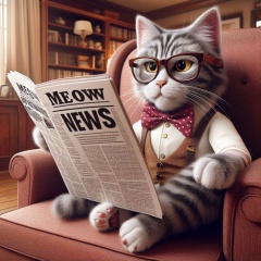 Whisker Wit: Feline Follies in 'Meow News'