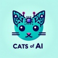 Cats of AI: Futuristic Minimalist Logo Design