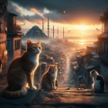Feline Guardians of Istanbul: A Photorealistic Tribute to the Cats of Turkey