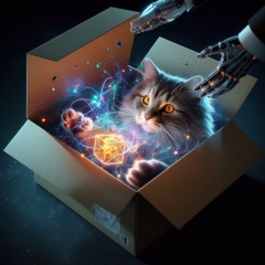 Unveiling Schroedinger's Paradox: A Photorealistic Exploration