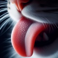 Feline Elegance: Capturing the Intricacies of a Cat's Tongue in Macro Photography
