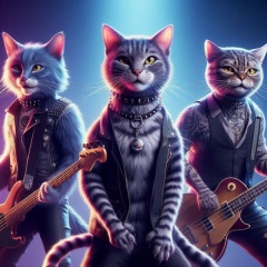 Rock Feline Trio: The Cats of Skillet in Cinematic Portrait