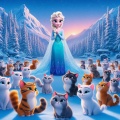Purr-fectly Magical: Elsa and the Feline Friends of Arendelle
