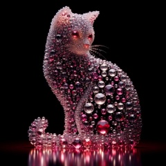 Crystal Cat: Ultra Realistic AI-Generated Image