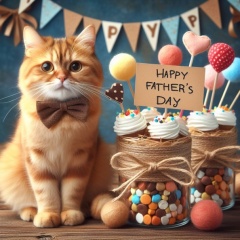 Curious Cat's Father's Day Surprise