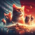 Explore Malta: A Photorealistic, Cinematic View with Five Adorable Cats