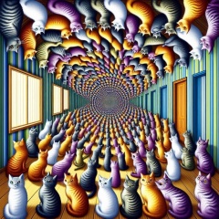 Endless Cats: A Mesmerizing Optical Illusion