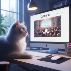 Curious Cat Lounging: Exploring the Feline World of AI