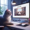 Curious Cat Lounging: Exploring the Feline World of AI