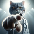 Dramatic Medical Cat