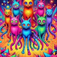 The Cats of the Fourth Dimension: A Psychedelic Journey