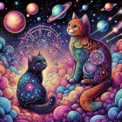 The Cats of Time and Space: Guardians of Celestial Curiosity