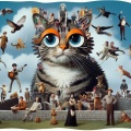 Surreal Cat Collage by Terry Gilliam: A Monty Python-Inspired Creation