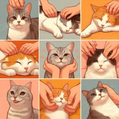 9 Cute Ways to Pet Your Cat: Cartoon Guide