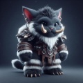 The Kitten-Orc Hybrid: A Fantasy Fusion of Cuteness and Strength